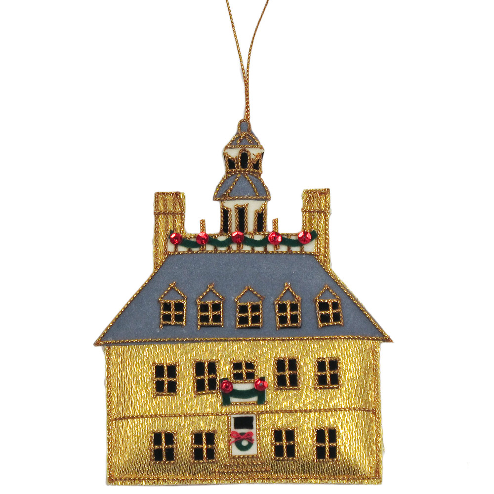 Gold Governor's Palace Fabric Ornament