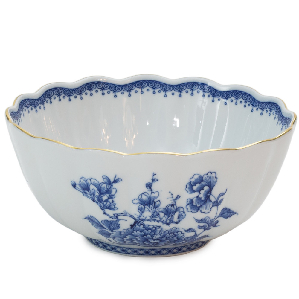 Imperial Blue Scalloped Bowl