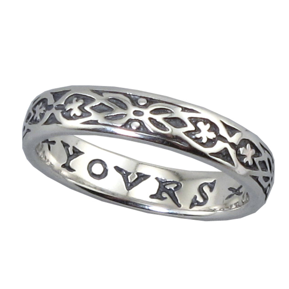 "Yours Only" Silver Poesy Ring | The Shops at Colonial Williamsburg