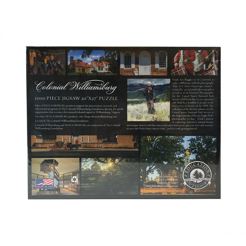 Frank Lee Ruggles Colonial Williamsburg 1,000 Piece Jigsaw Puzzle | The Shops at Colonial Williamsburg