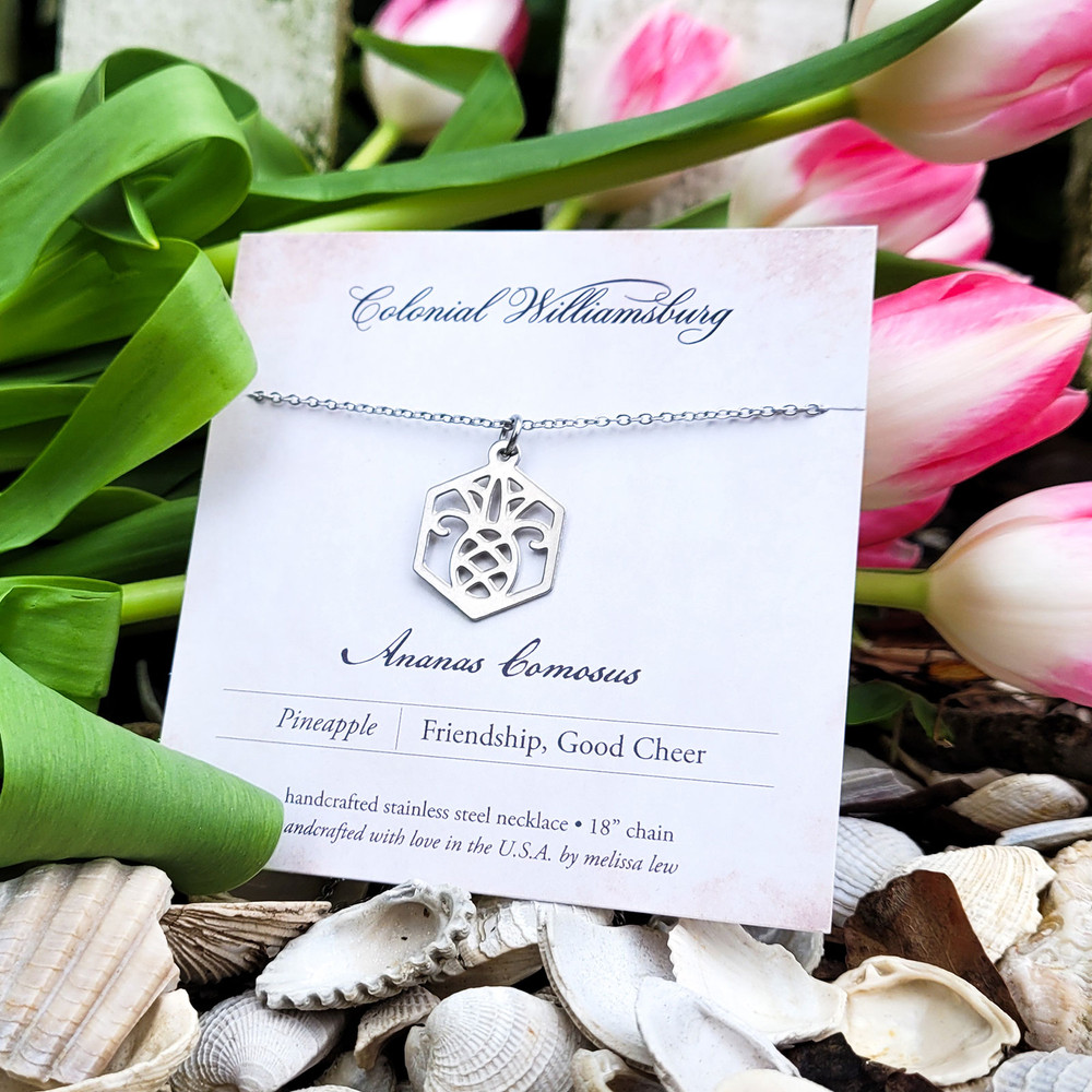 Melissa Lew Pineapple Stainless Steel Necklace