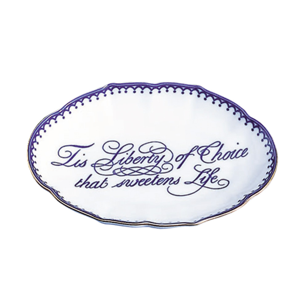 'Tis Liberty of Choice that sweetens Life' Verse Dish | The Shops at Colonial Williamsburg