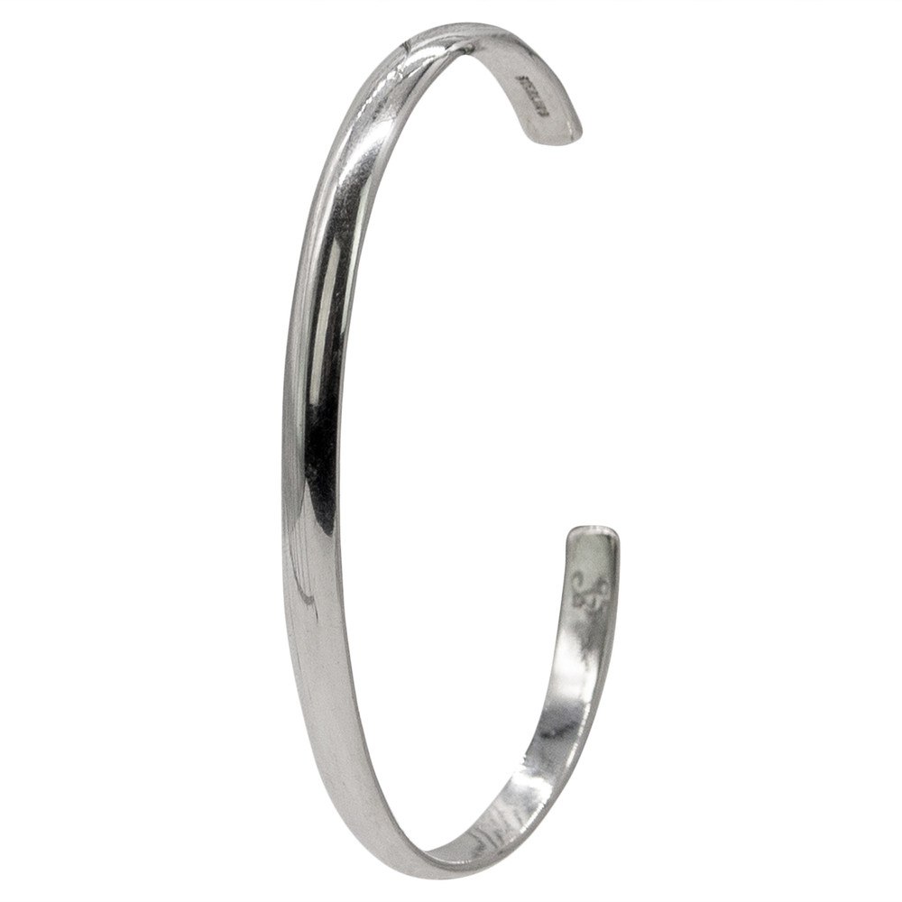 Adult Plain Sterling Silver C-Band Bracelet