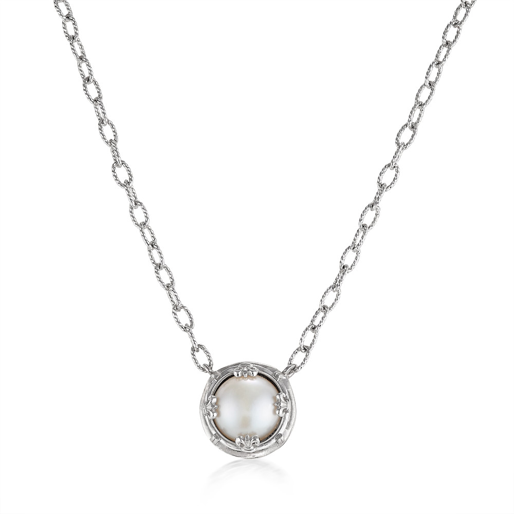 Sterling Silver Round Pearl Necklace | The Shops at Colonial Williamsburg