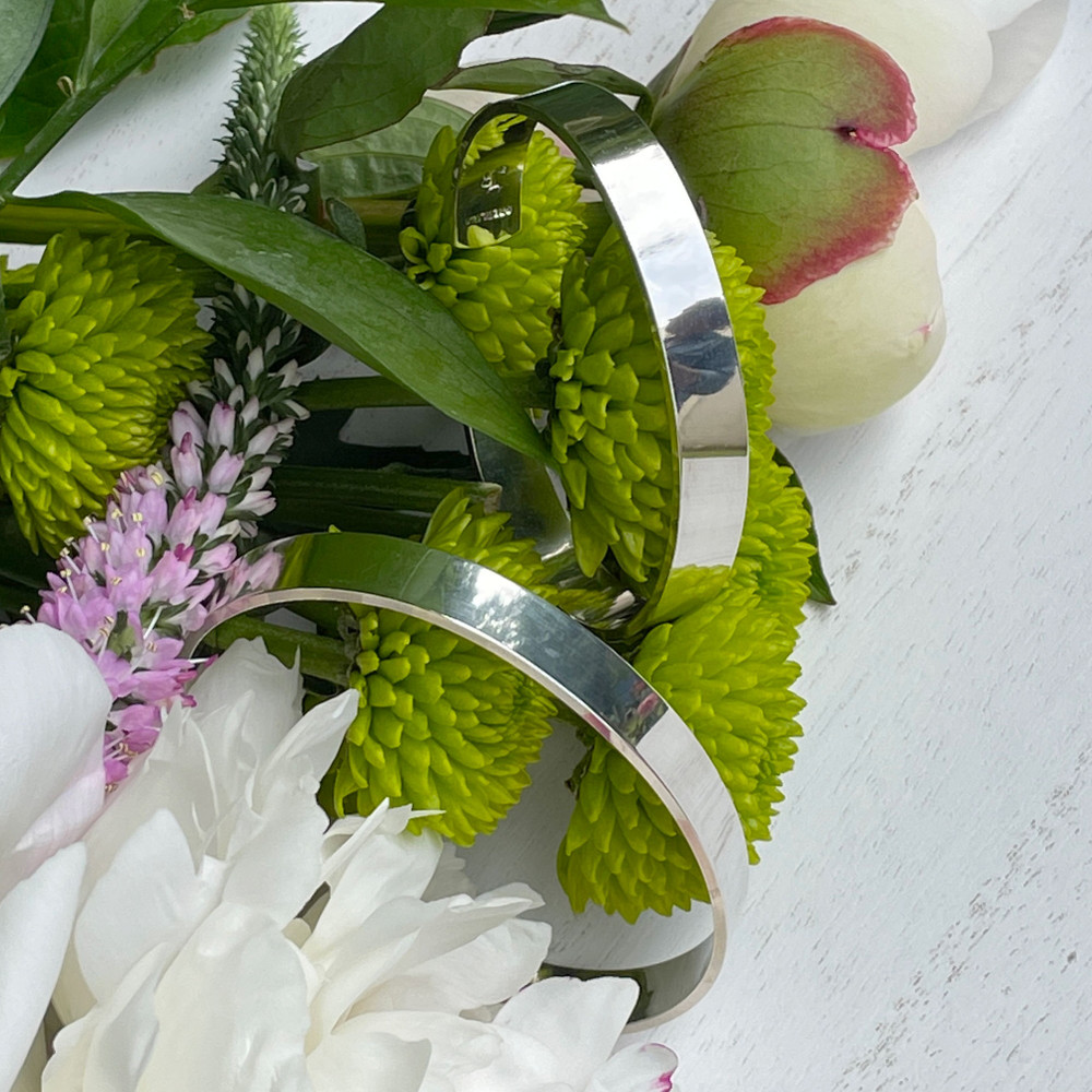 Rectangular Sterling Silver C-Band Bracelet - Child/Young Adult | The Shops at Colonial Williamsburg