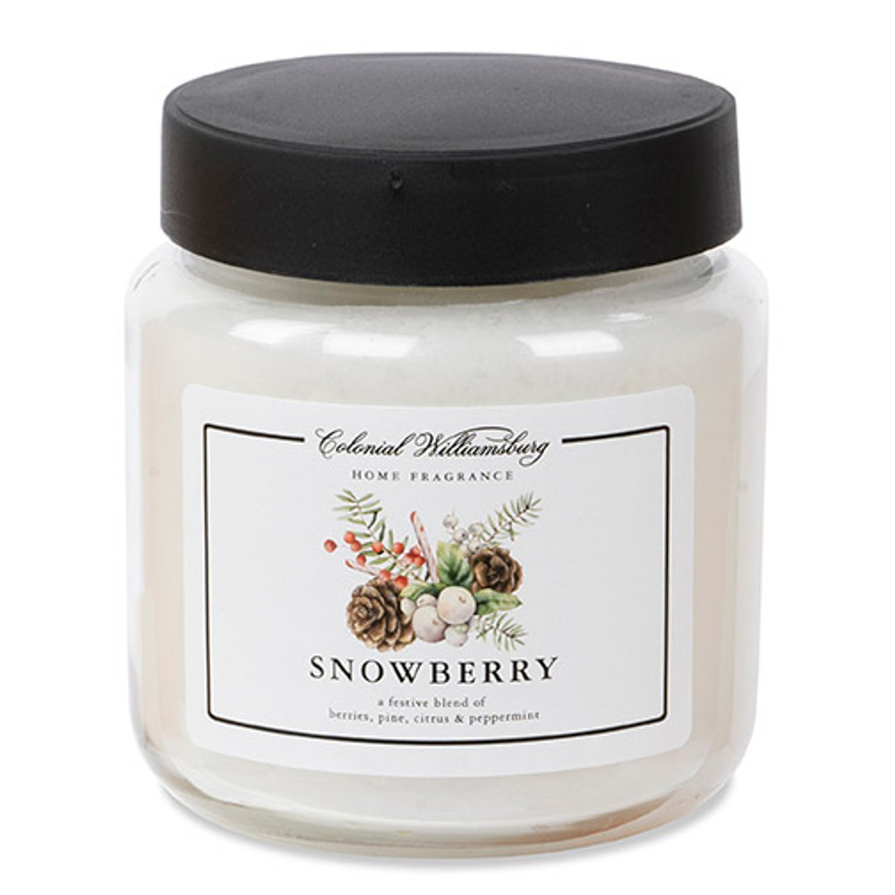 Snowberry 16 oz Jar Candle | The Shops at Colonial Williamsburg