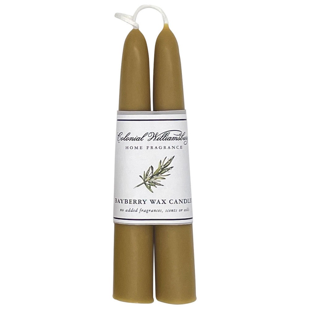 6" Bayberry Wax Taper Candles | The Shops at Colonial Williamsburg