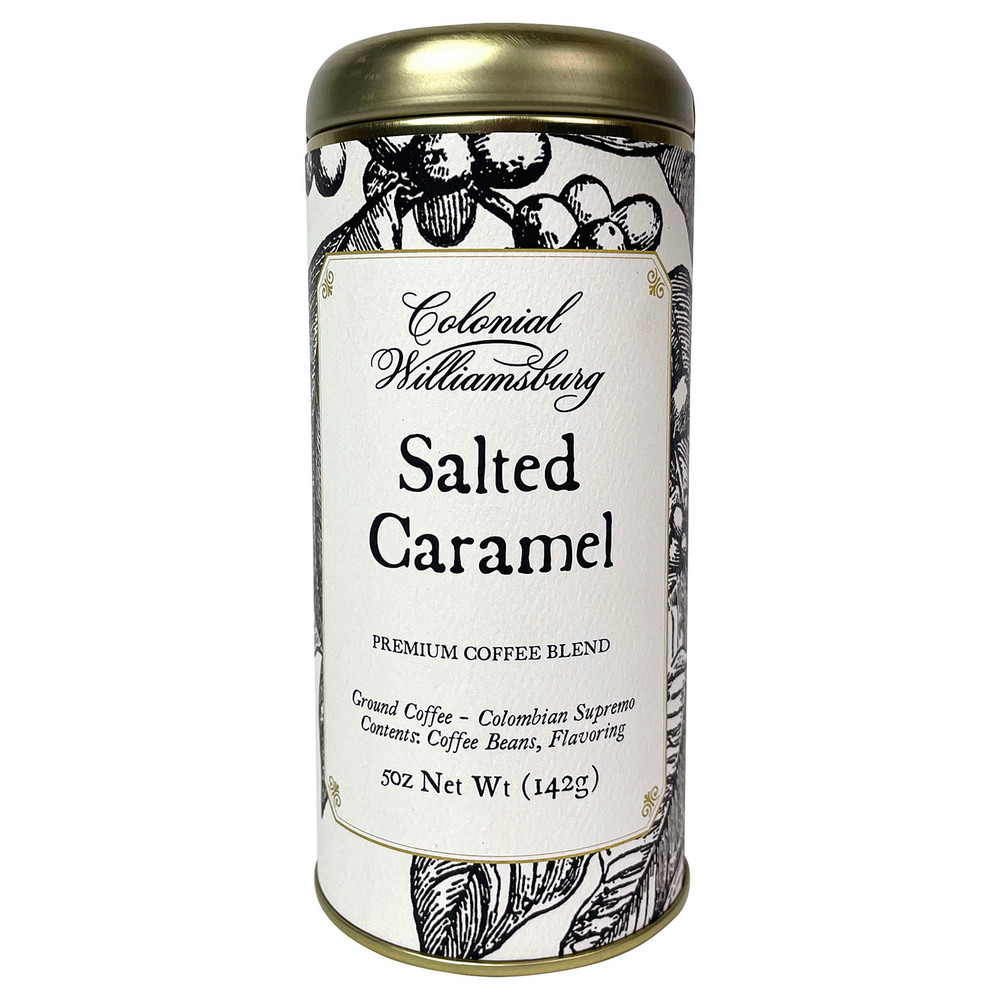 Salted Caramel Premium Ground Coffee Canister | The Shops at Colonial Williamsburg