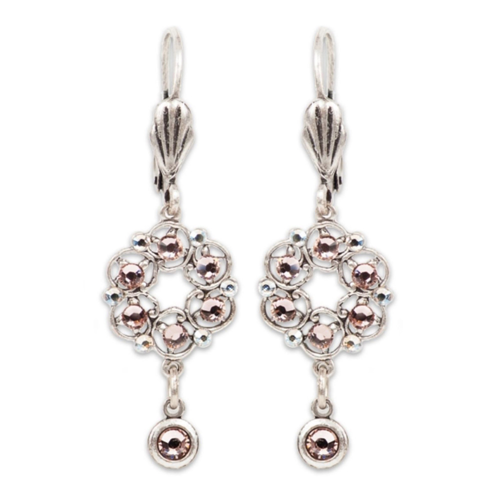 Alessia Rose Crystal Leverback Earrings by Anne Koplik | The Shops at Colonial Williamsburg