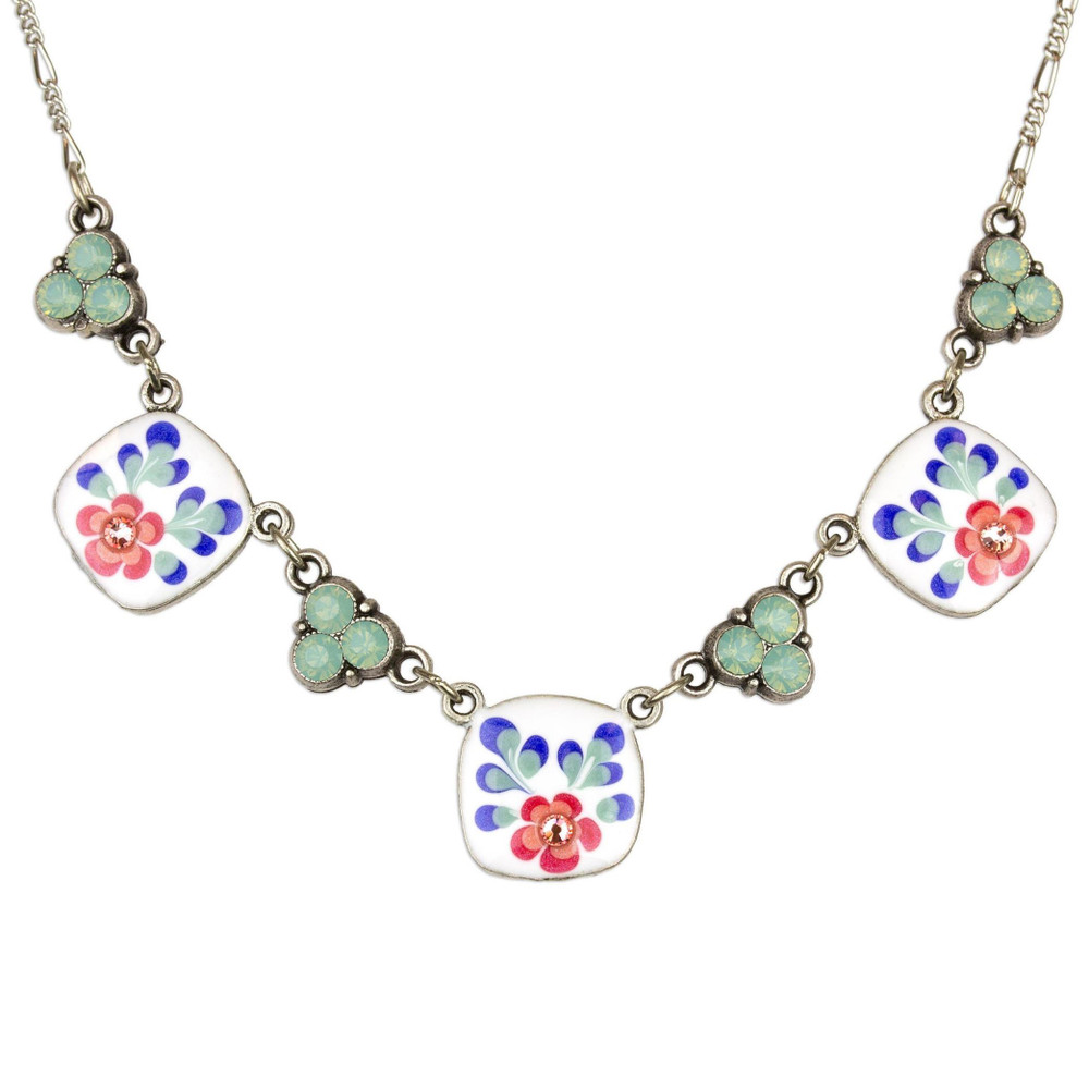 Jill’s Garden Crystal Flower Necklace by Anne Koplik | The Shops at Colonial Williamsburg