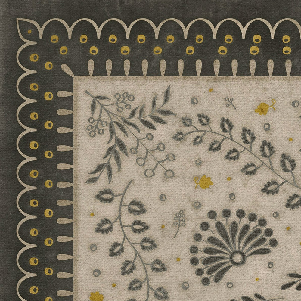 WILLIAMSBURG Cozens "Lilly Dale" Vintage Vinyl Floorcloth