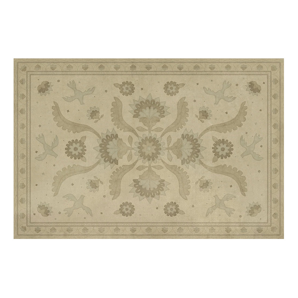 WILLIAMSBURG Applique "A Way to Mend" Vintage Vinyl Floorcloth | The Shops at Colonial Williamsburg