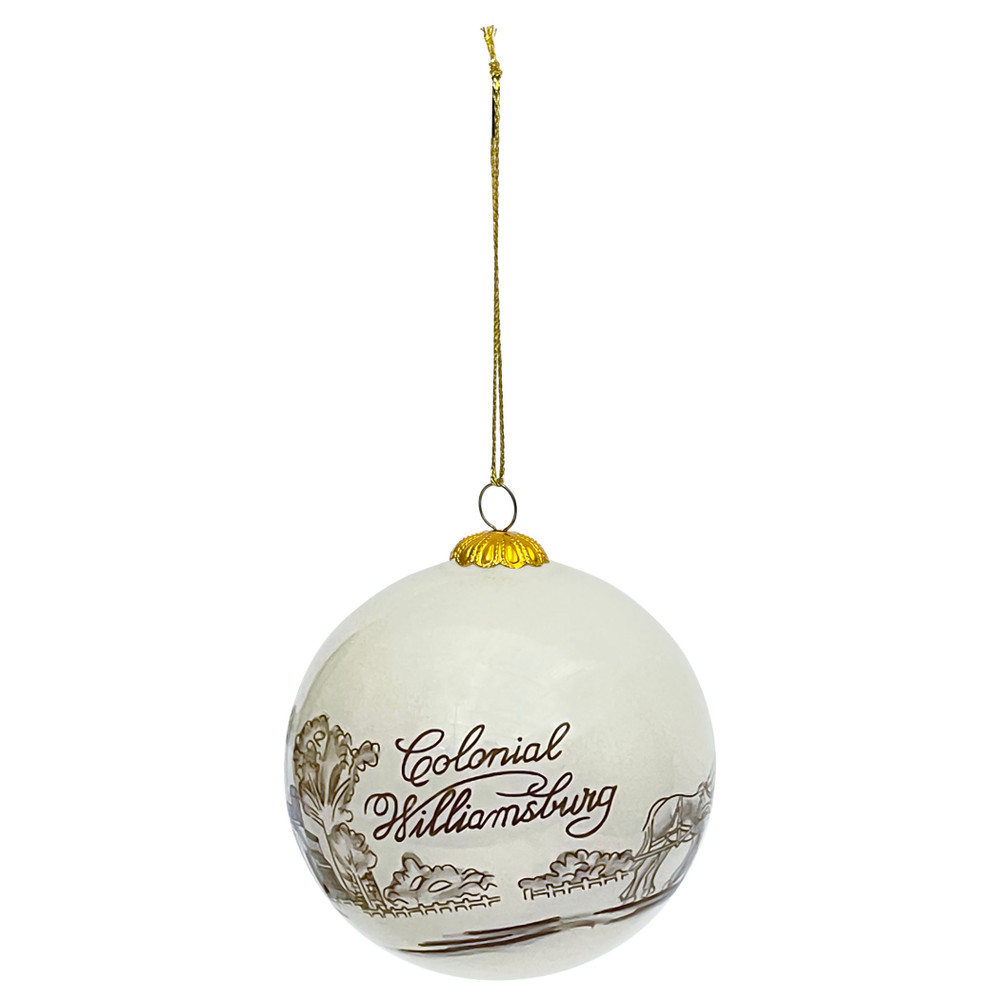 Black & White Colonial Williamsburg Townscape Ornament | The Shops at Colonial Williamsburg