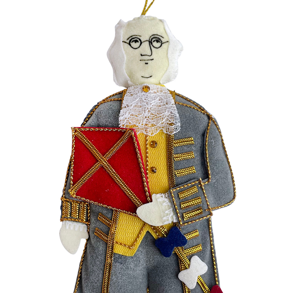 Benjamin Franklin Fabric Ornament | The Shops at Colonial Williamsburg
