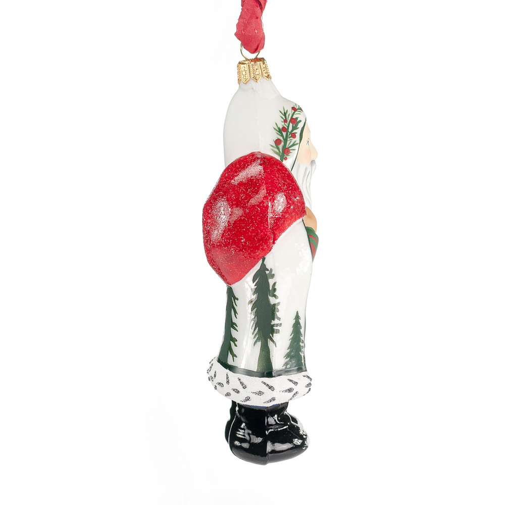 Vaillancourt Pearlized Scherenschnitte Santa Ornament