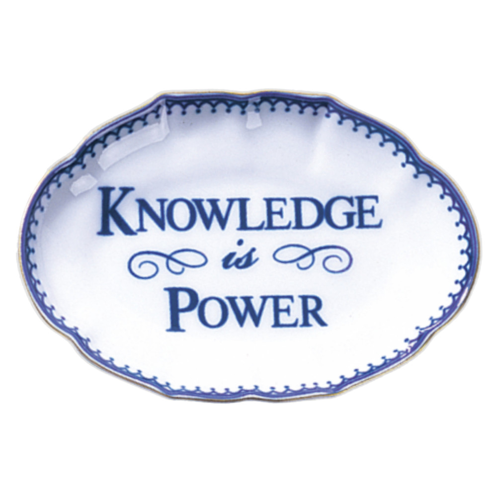 Mottahedeh Knowledge is Power Dish