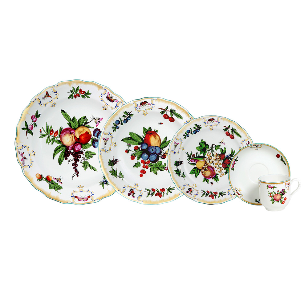 Duke of Gloucester Porcelain 5-Piece Dinnerware Place Setting | The Shops at Colonial Williamsburg