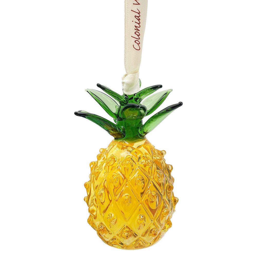 Handcrafted Pineapple Glass Ornament