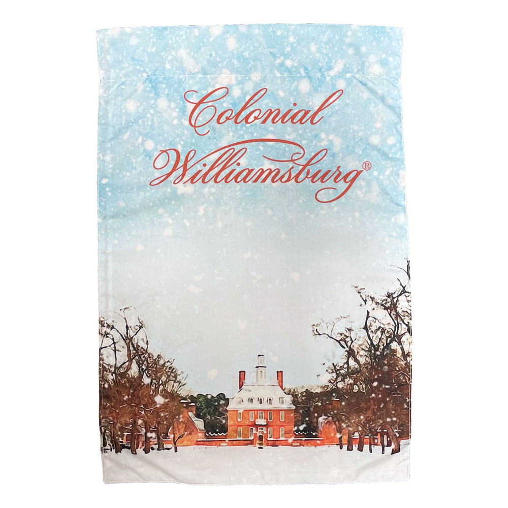 Colonial Williamsburg Palace in Snow Garden Flag | The Shops at Colonial Williamsburg