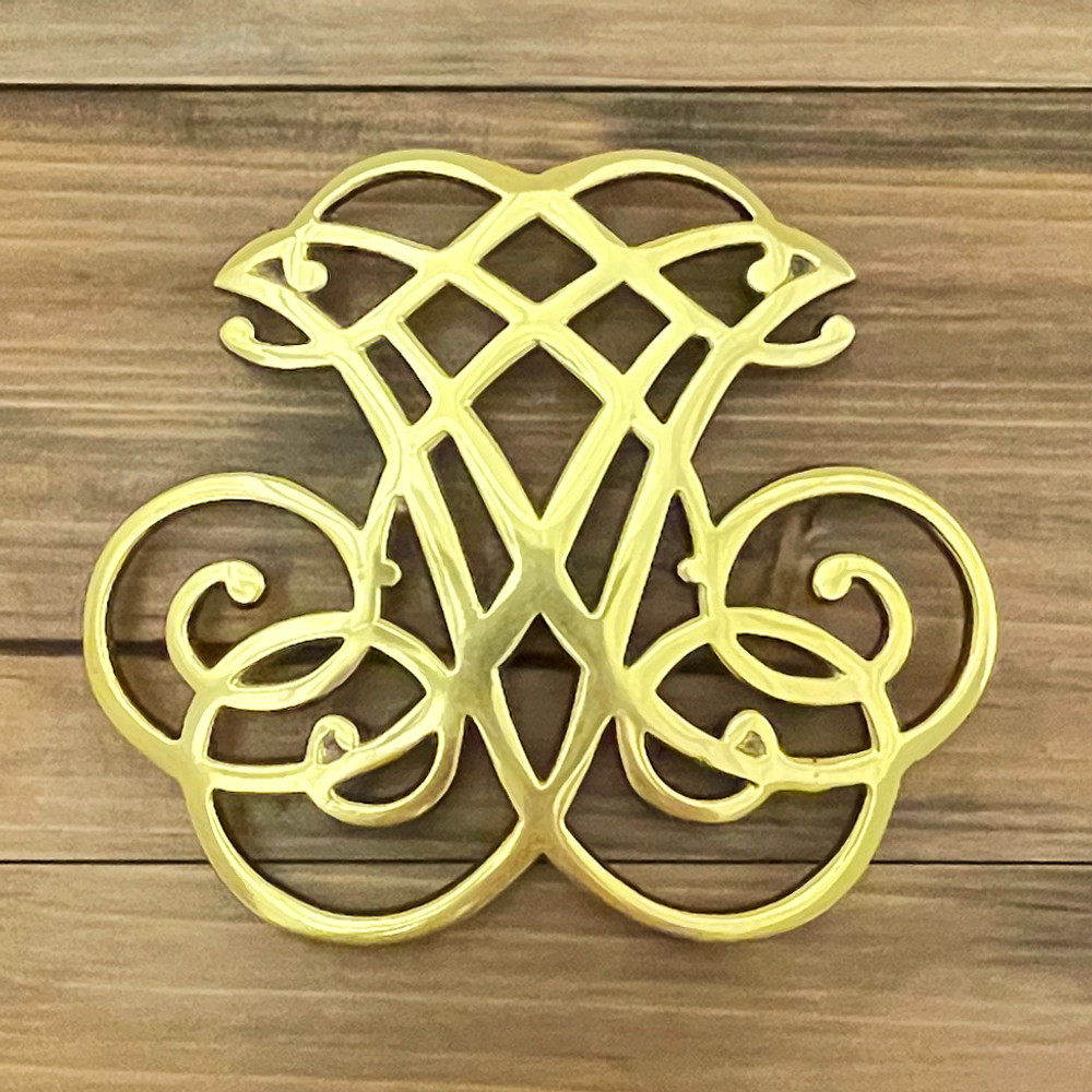 Thomas Jefferson Cypher Brass Trivet | The Shops at Colonial Williamsburg