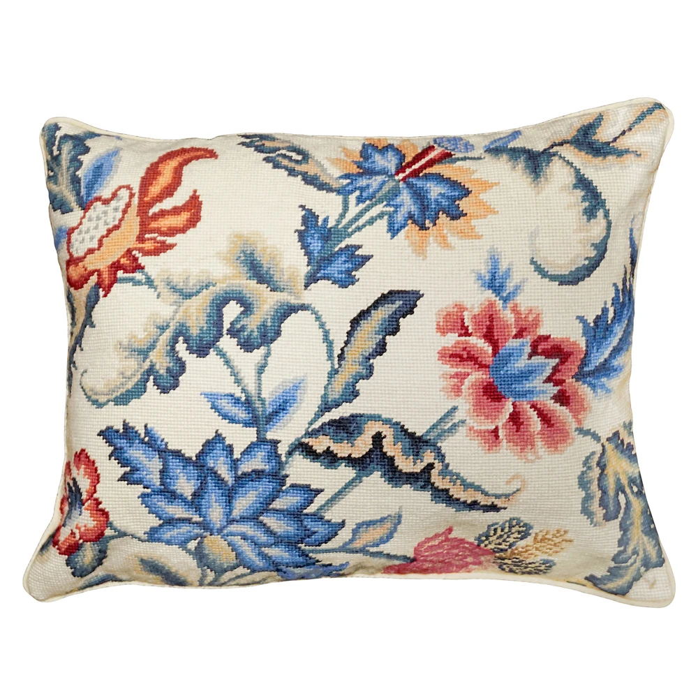 WILLIAMSBURG Tapestry 1 Needlepoint Throw Pillow | The Shops at Colonial Williamsburg