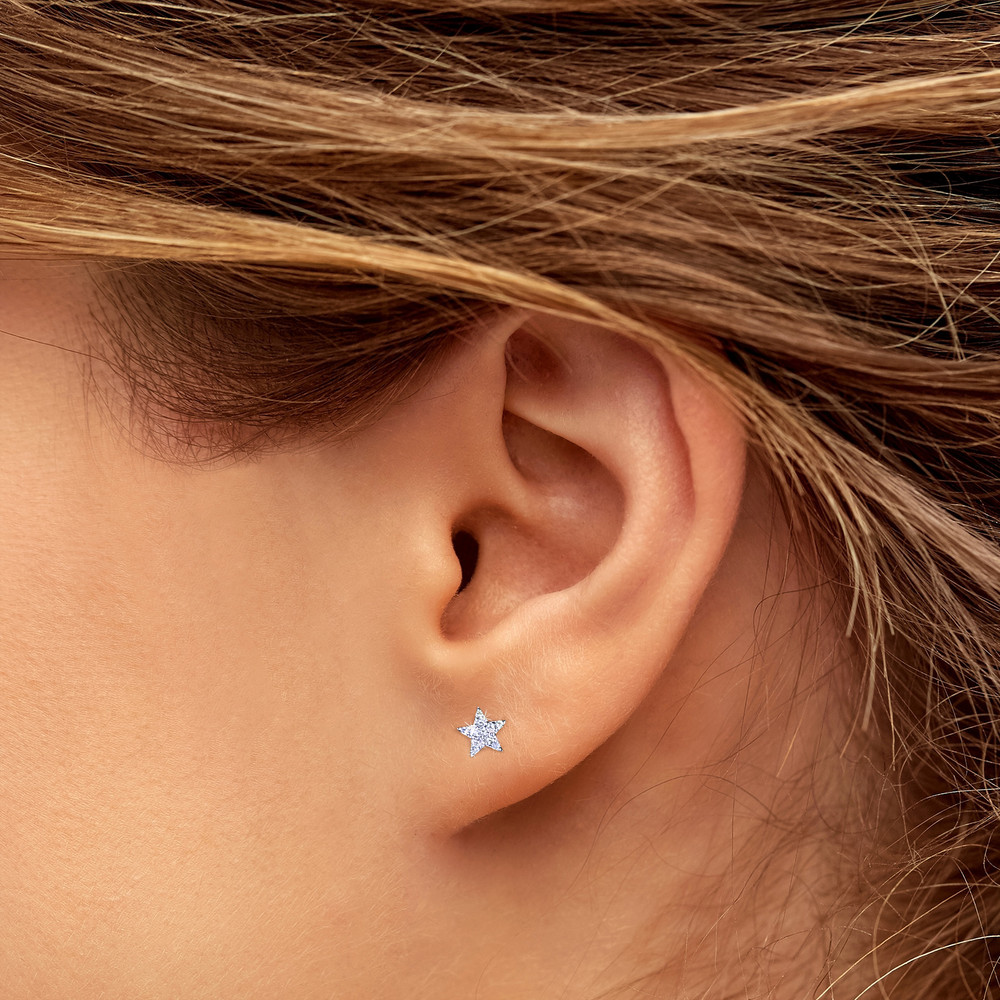 Little Stars Pave Diamond Earrings | The Shops at Colonial Williamsburg