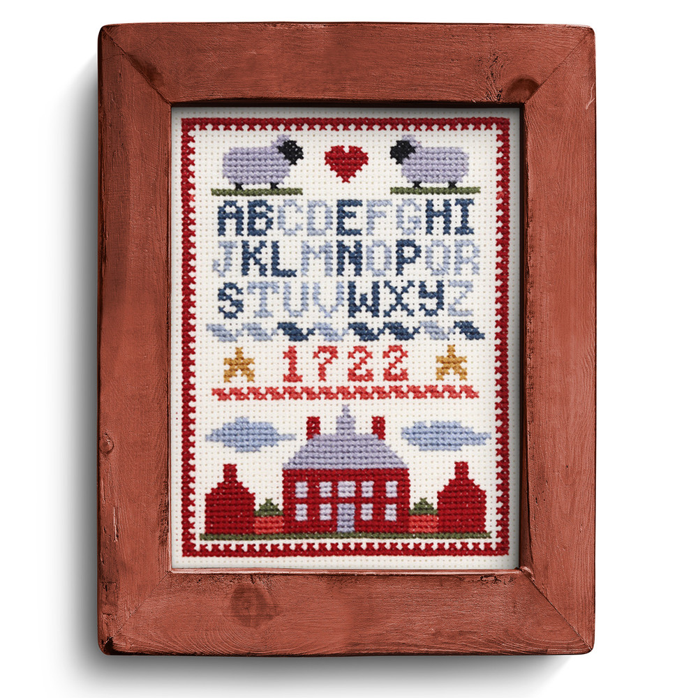 Colonial Williamsburg Governor's Palace Mini Sampler Counted Cross Stitch Kit | The Shops at Colonial Williamsburg