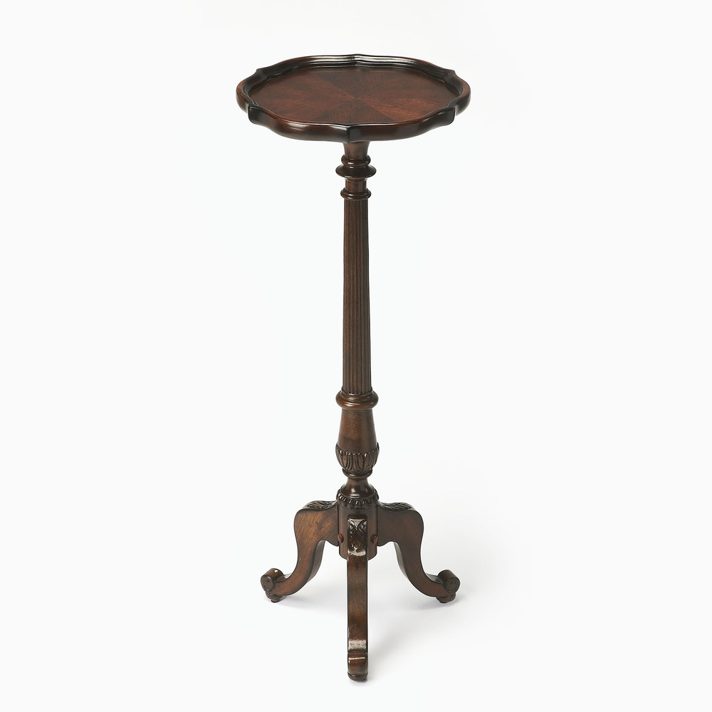 Chatsworth Cherry Finish Wood Pedestal Plant Stand