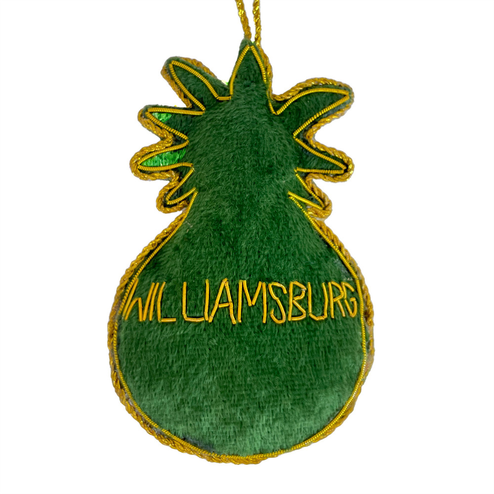 Williamsburg Pineapple Fabric Ornament