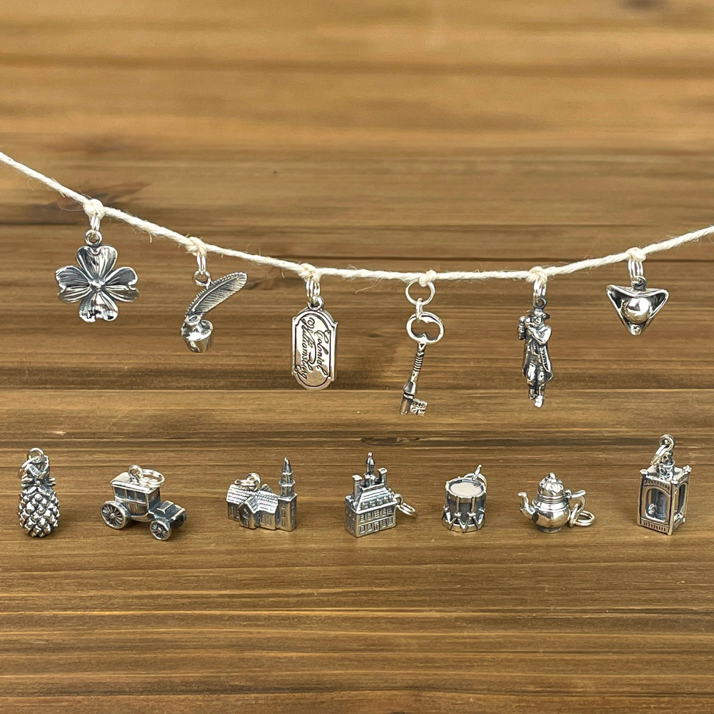 Sterling Silver Charm - 18th Century Key | The Shops at Colonial Williamsburg