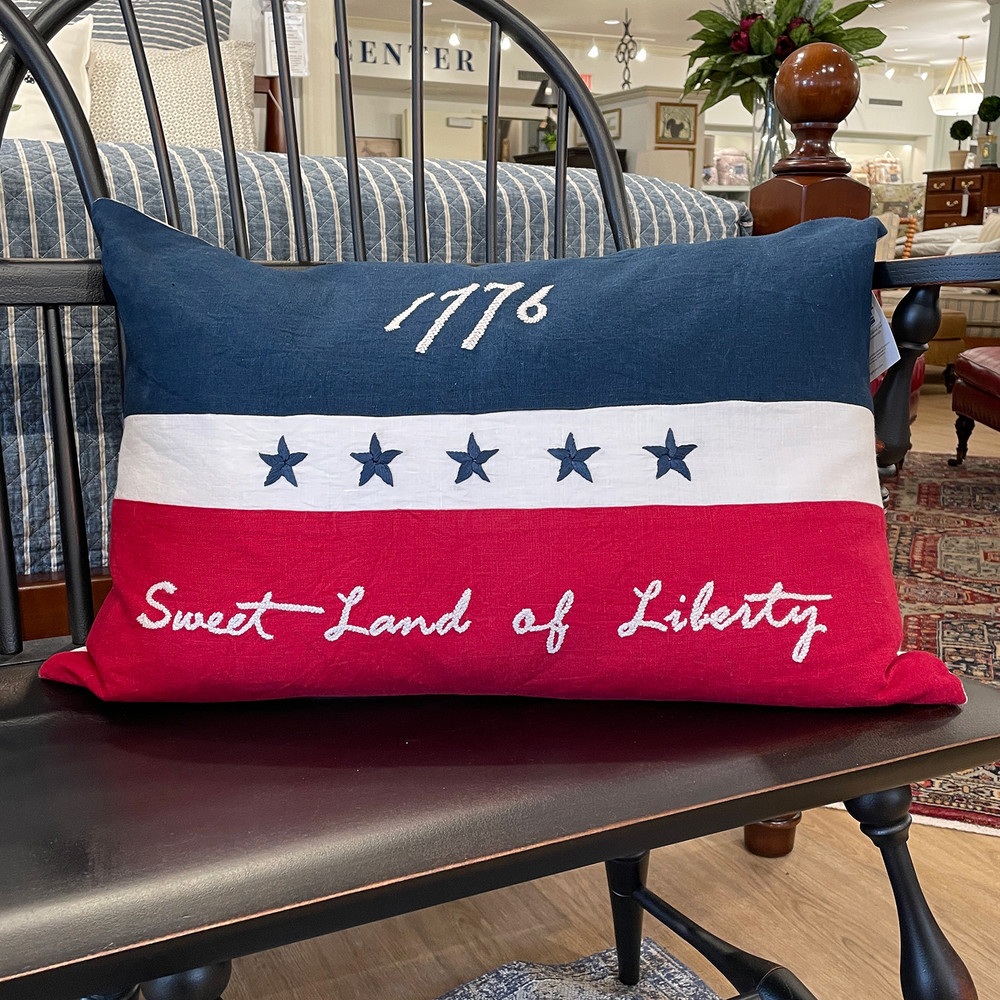 CRAFT & FORGE "Sweet Land of Liberty" Pillow by Taylor Linens | The Shops at Colonial Williamsburg