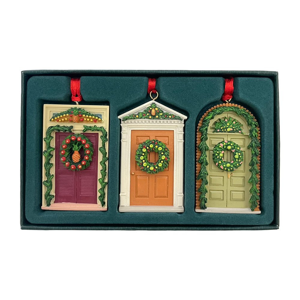 Colonial Williamsburg Mini Holiday Doors Ornament Set | The Shops at Colonial Williamsburg