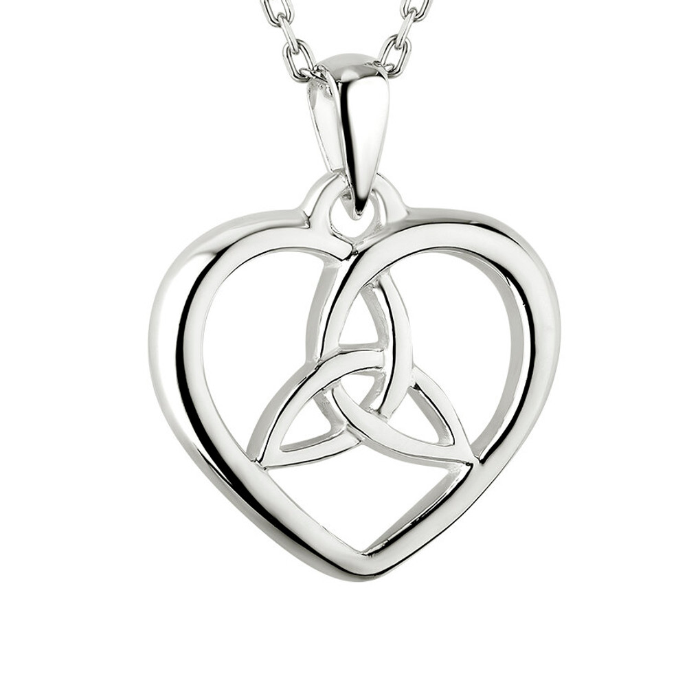 Sterling Silver Trinity Knot Heart Necklace | The Shops at Colonial Williamsburg