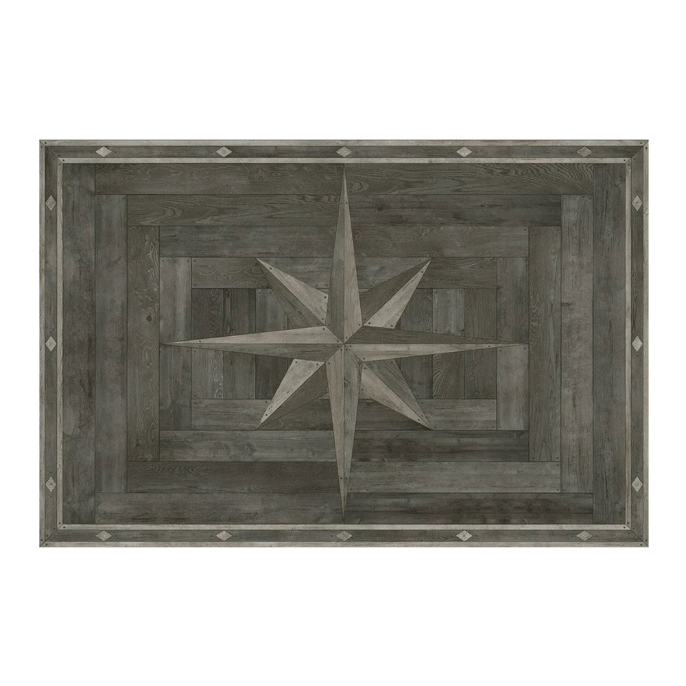 WILLIAMSBURG 18th Century Joinery "Dark Pine Shadows" Vintage Vinyl Floorcloth | The Shops at Colonial Williamsburg