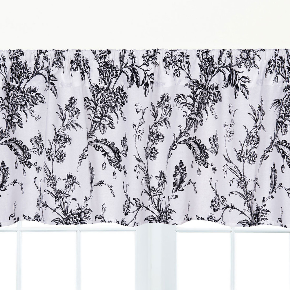 WILLIAMSBURG Bleighton Black Window Valance | The Shops at Colonial Williamsburg