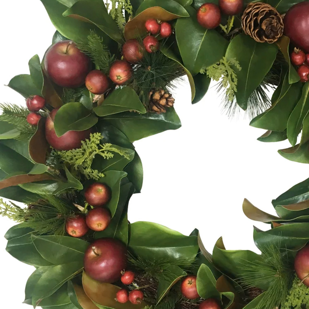 Williamsburg Palmer House Apple & Magnolia Wreath - Thumbnail 3