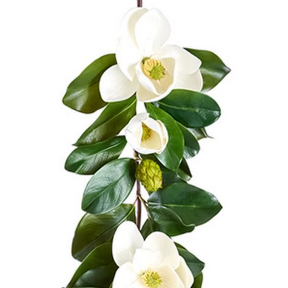 Blooming Magnolia Garland 5' | The Shops at Colonial Williamsburg
