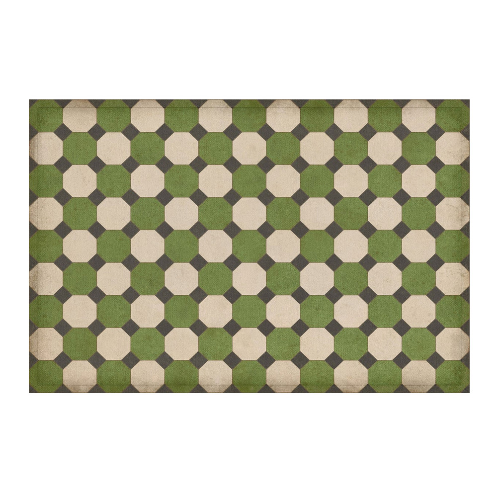 WILLIAMSBURG Octagons "Wythe" Vintage Vinyl Floorcloth | The Shops at Colonial Williamsburg