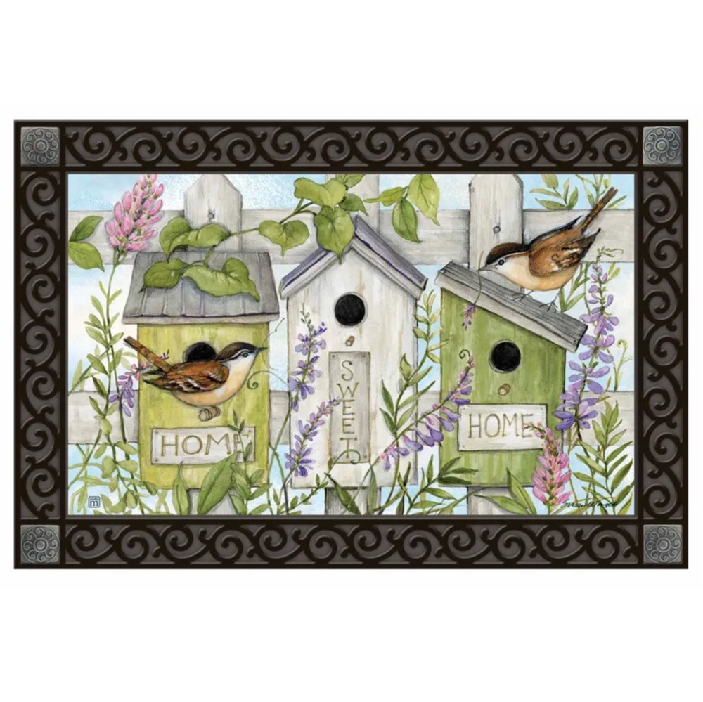 Birds & Birdhouses Spring MatMate Doormat Insert | The Shops at Colonial Williamsburg