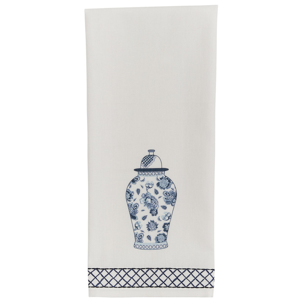 Williamsburg Chinoiserie Temple Jar Kitchen Towel