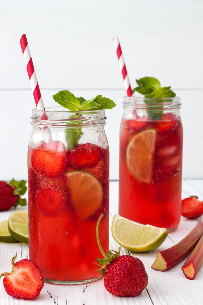 Strawberry Rhubarb Shrub Cocktail Mixer