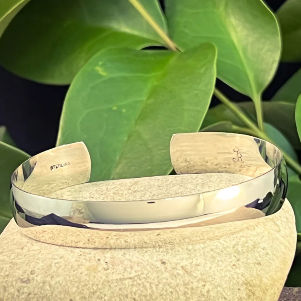 Low Domed Sterling Silver C-Band Bracelet - Adult | The Shops at Colonial Williamsburg