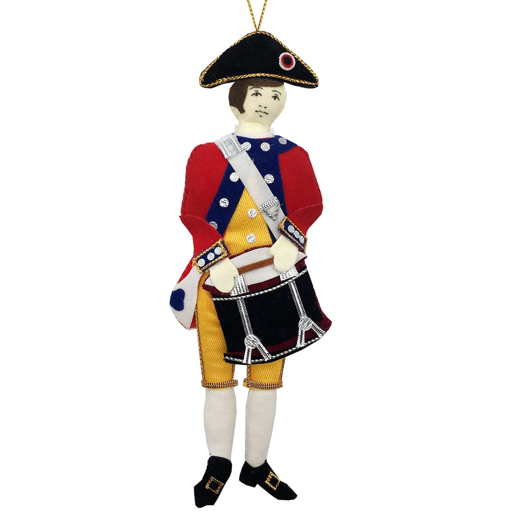 Drummer Fabric Ornament | The Shops at Colonial Williamsburg