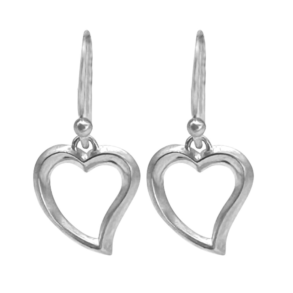 Witches Heart Sterling Silver Drop Earrings