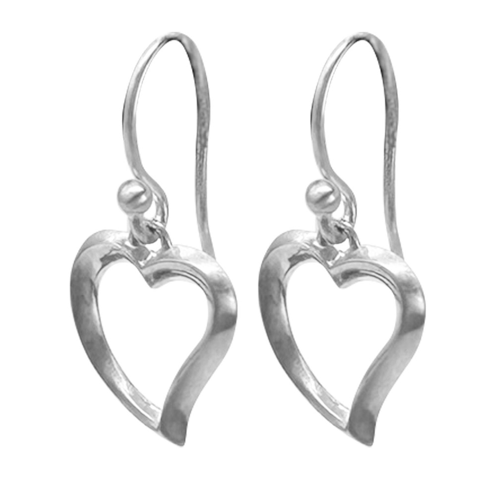Witches Heart Sterling Silver Drop Earrings