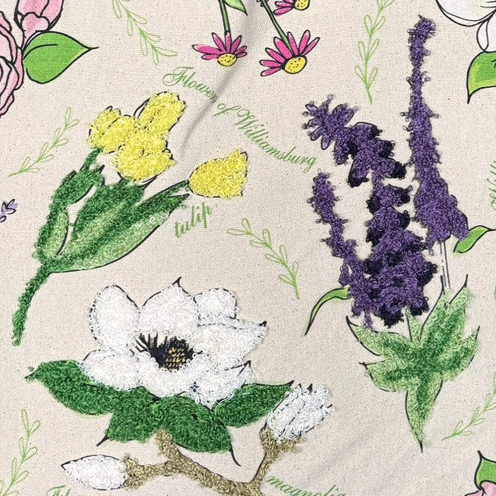 Colonial Williamsburg Flowers of Williamsburg Tote Bag | The Shops at Colonial Williamsburg