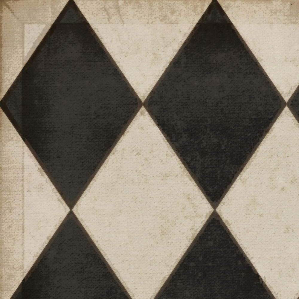 WILLIAMSBURG Diamonds "Edward" Vintage Vinyl Floorcloth | The Shops at Colonial Williamsburg