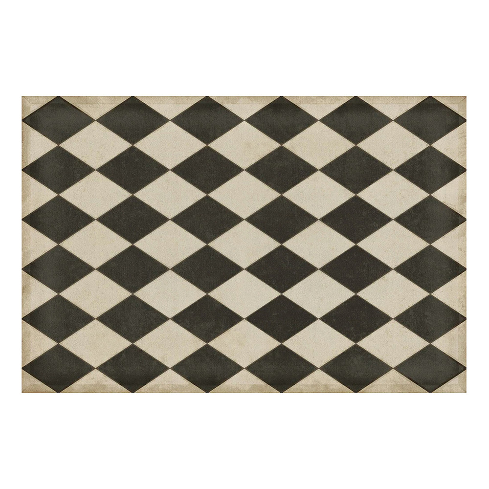WILLIAMSBURG Diamonds "Edward" Vintage Vinyl Floorcloth | The Shops at Colonial Williamsburg