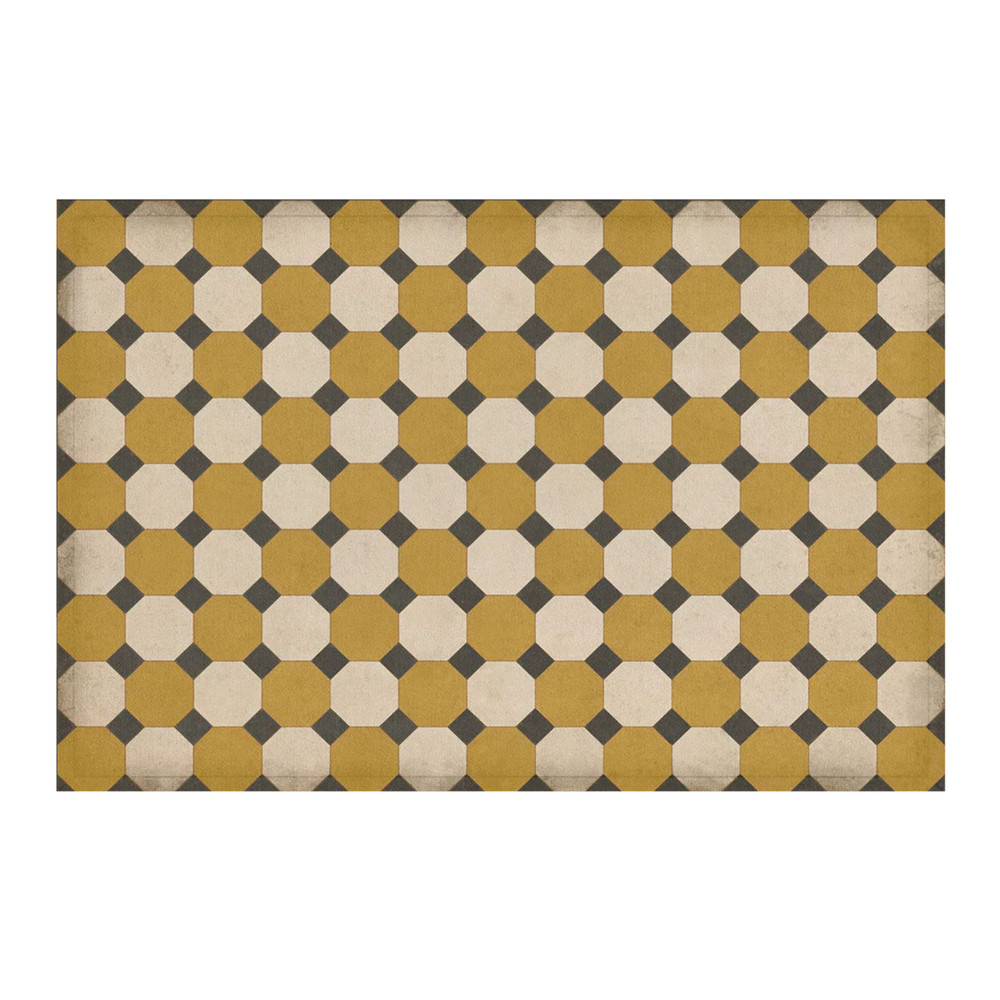 WILLIAMSBURG Octagons "Jefferson" Vintage Vinyl Floorcloth | The Shops at Colonial Williamsburg