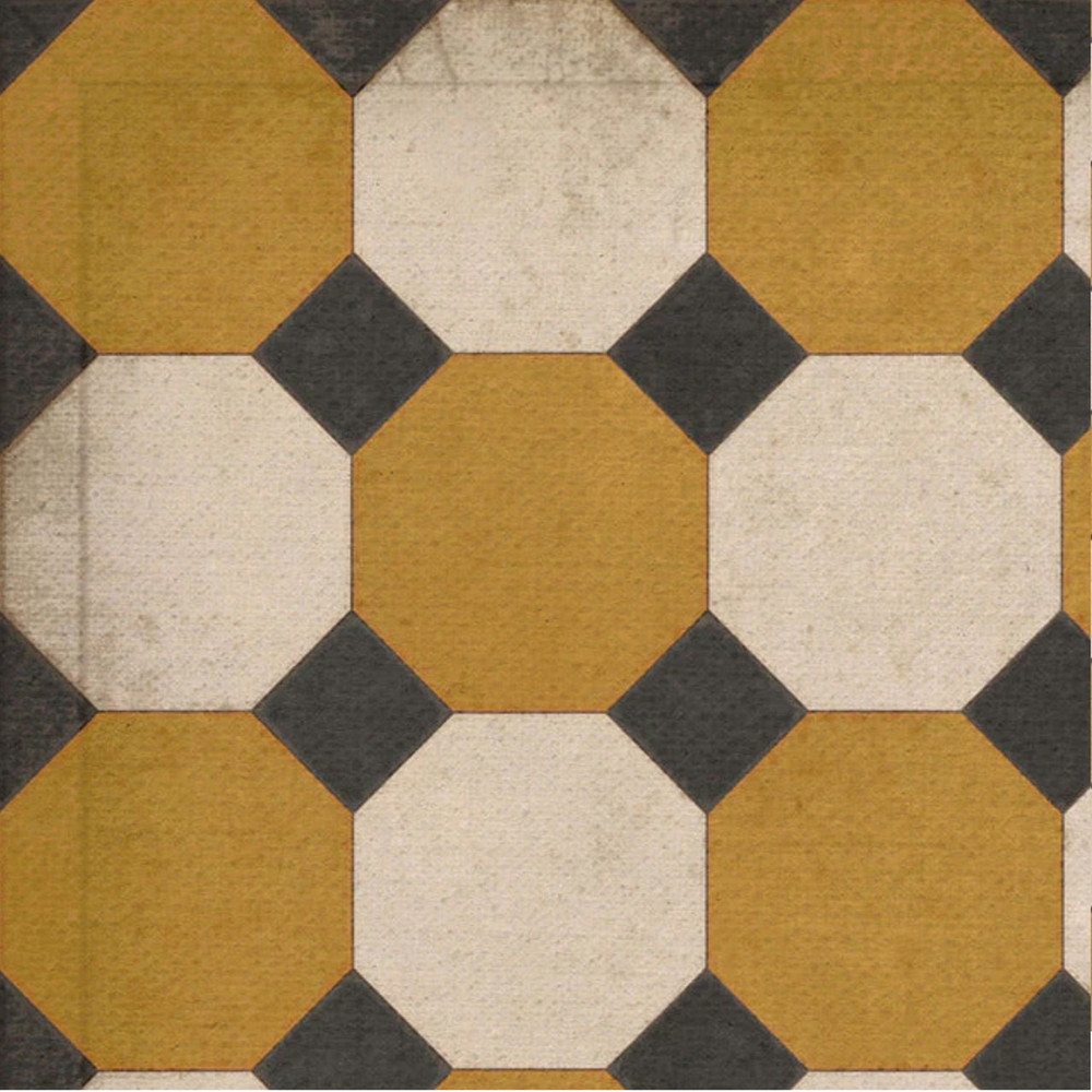 WILLIAMSBURG Octagons "Jefferson" Vintage Vinyl Floorcloth | The Shops at Colonial Williamsburg